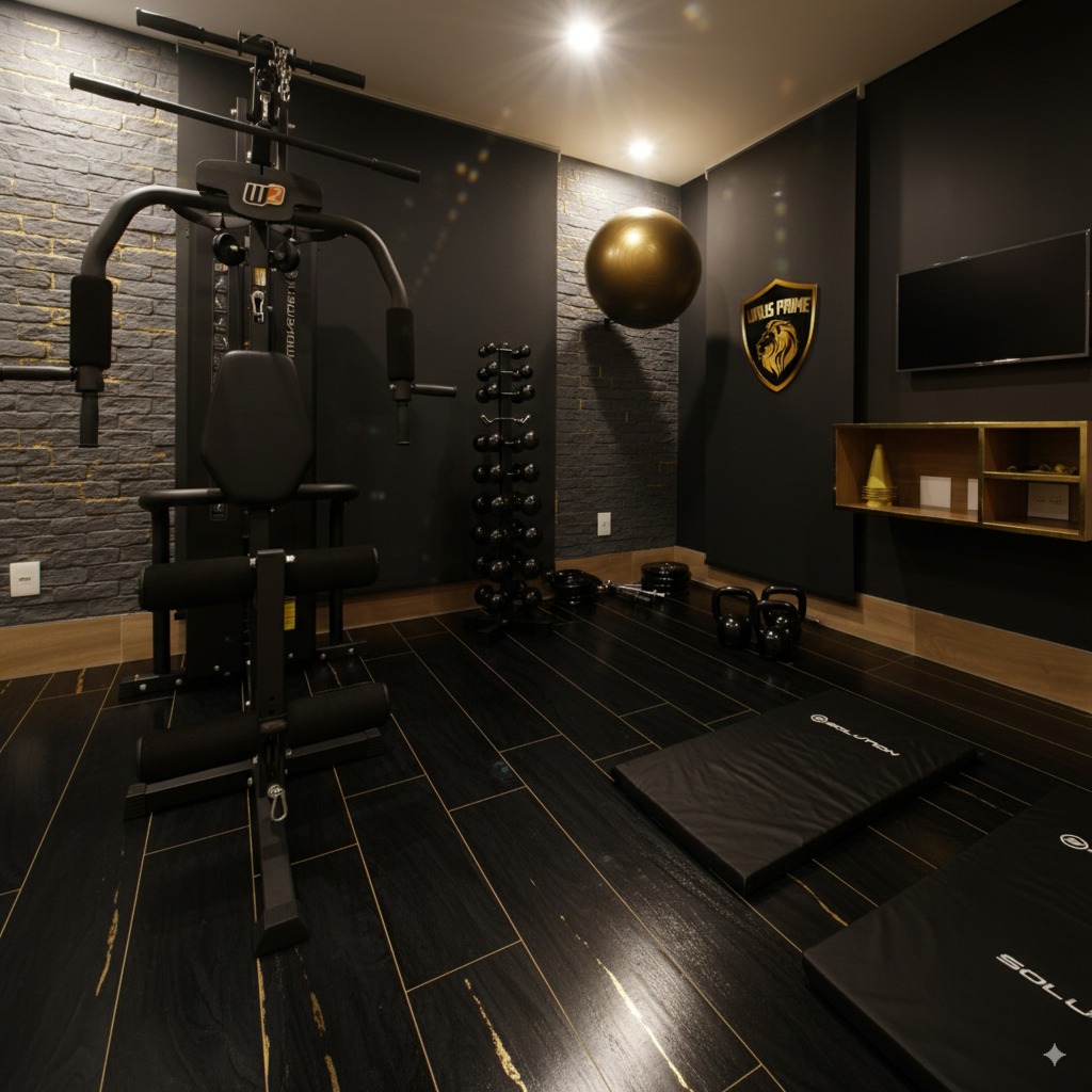 Showroom de equipamentos de academia da Urus Prime em Brasília